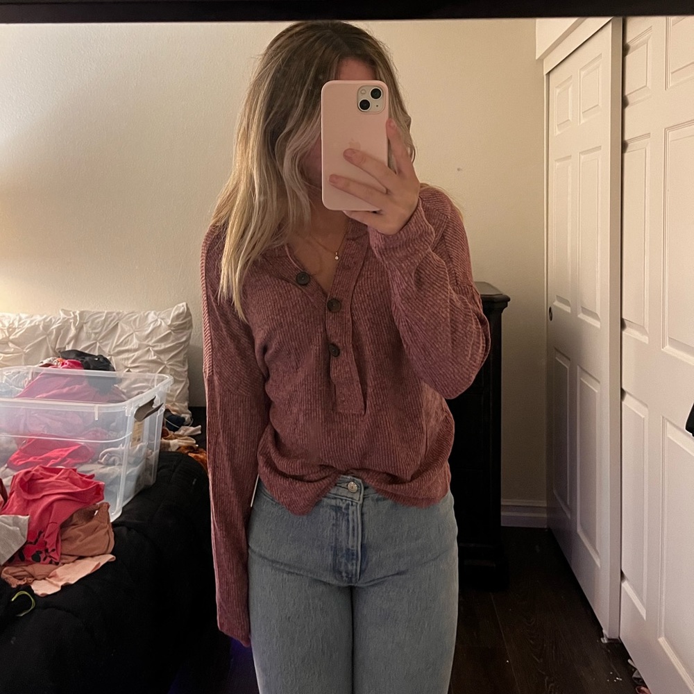 Pink Hooded Sweater
